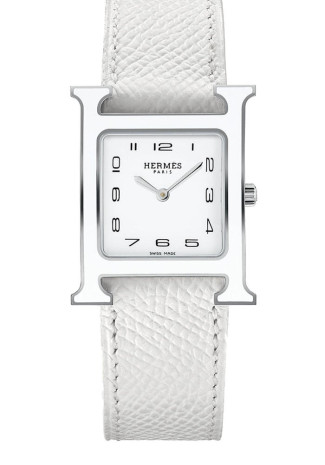 Hermes Heure H MM Steel White Lacquered Dial 044848WW00