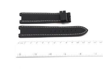 Leather Strap Black Firenze Dual Time XLarge