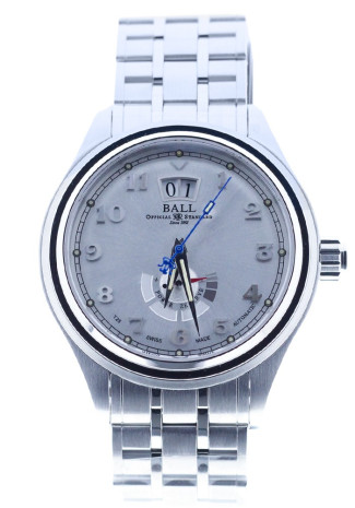 Ball Trainmaster Cleveland Express Power Reserve Automatic Silver Dial Full Steel PM1058D-SJ-SL
