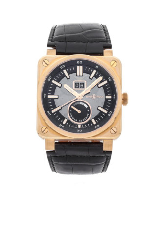Bell & Ross 03-90 Rose Gold Black Alligator Strap Limited Edition 100 Pieces BR0390-PINKGOLD