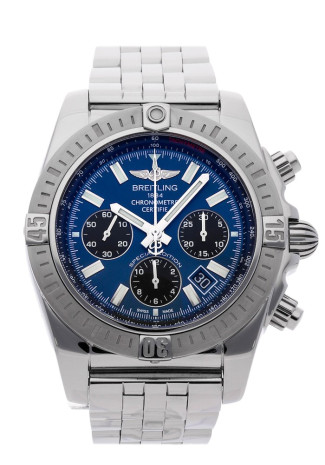 Breitling Chronomat B01 Chronograph 44mm steel case blue dial Steel  Japan Special Edition AB0115111C1A1