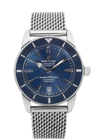 Breitling Superocean Heritage B20 Automatic 42mm Stainless steel Blue dial Stainless steel Mesh Bracelet AB2010161C1A1