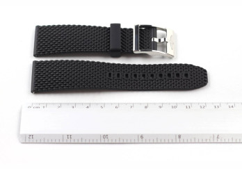 Rubber Strap Black With Buckle