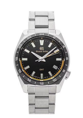 Grand Seiko Sport Collection 40mm Steel Case Black Dial Steel Bracelet Limited Edition SBGN023G