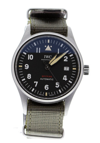 IWC Pilots Watch Automatic Spitfire Steel Black Dial IW326801