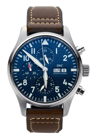 IWC Pilot watch chronograph edition Petit Prince blue dial NEW