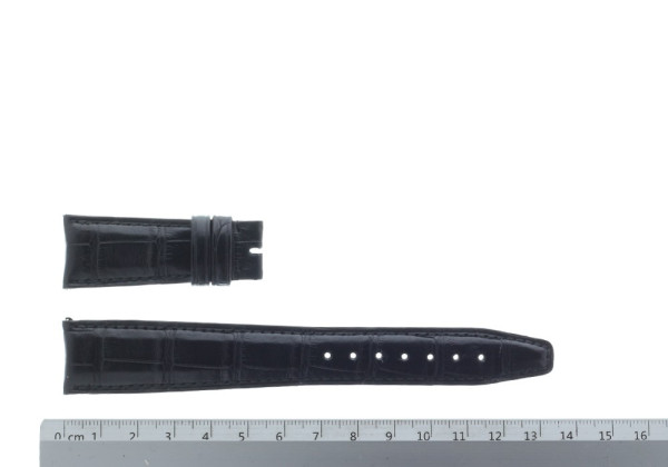 IWC Crocodile Strap Black Matte 135mm + 55mm For Sale - Timepiece Bank