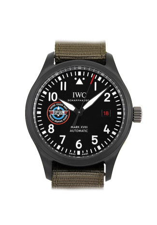 IWC Pilot's Watch Mark XVIII Top Gun Edition “SFTI” 41mm Ceramic Black dial Textile bracelet IW324712