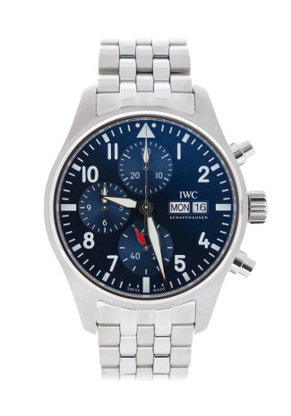 IWC Pilot's Watch Chronograph 41mm Steel Blue Dial Blue IW388102