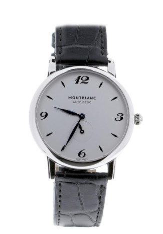 Montblanc Star Classique Small Second Steel White Dial 107073