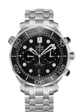 Omega Seamaster Diver 300M Master Co-Axial Chronograph 44mm Steel Case Black Dial Steel Bracelet 210.30.44.51.01.001