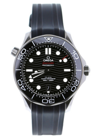 Omega Seamaster Diver 300M Master Co-Axial 42mm Steel Case Black Dial Black Rubber Strap 210.32.42.20.01.001