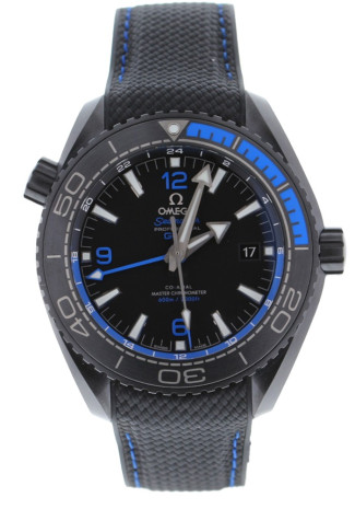 Omega Seamaster Planet Ocean 600M Master Chronometer GMT 46mm Ceramic Case Black Dial Black Rubber Strap  215.92.46.22.01.002