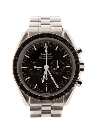 Omega Speedmaster Moonwatch Professional Co-Axial Master Chronometer Chronograph 42mm Steel Case Black Dial Steel Bracelet 310.30.42.50.01.001