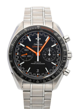 Omega Speedmaster Racing Master Chronometer Chronograph 44mm Steel Case Black Dial Steel Bracelet 329.30.44.51.01.002
