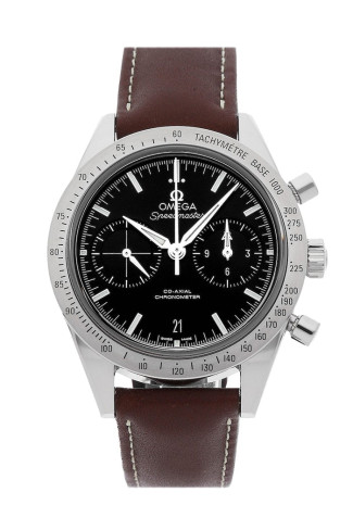 Omega Speedmaster '57 Co-Axial 42mm Steel Case Black Dial Brown Leather Strap 331.12.42.51.01.001