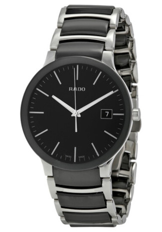 Rado Centrix Large 38mm Steel Black dial black bracelet R30934162 
