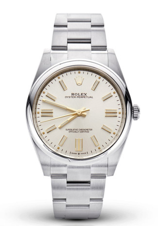 Rolex Oyster Perpetual 41mm Steel Case Silver Dial Oyster Bracelet 124300