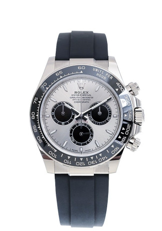 Rolex Cosmograph Daytona 40mm White Gold Case Steel and Silver Dial Oysterflex Bracelet 126519ln 