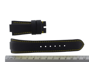 Tudor Black Leather Bracelet