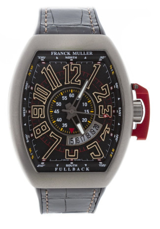 Franck Muller Vanguard Titanium black dial Black crocodile bracelet V 45 SC DT LCK TT NR MAC NR